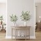 43’’ 3Pcs Artificial Ficus Branches Faux Leaf Spray Green Eucalyptus Branches Artificial Greenery Stems Fake Ficus Twig Plants for Home Office Wedding Vase Filler Shop Decoration